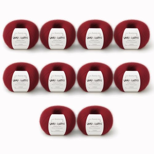 Silk Mohair Luxury Yarns, Premium and Soft Blend for Knitting,