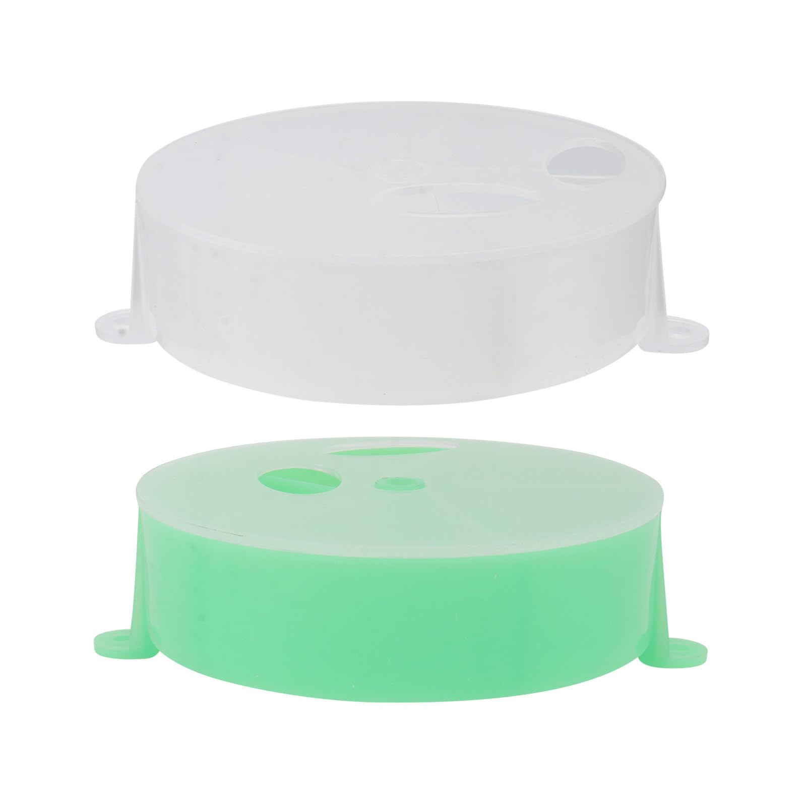 2pcs Acrylic Foraging Boxes for Parrots Interactive Wind Wheels Compartment Design for Fun Treat Dispensing Bird Playthings for Macaw Cockatiel and More - image 4