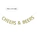 CHEERS & BEERS Banner Gold Glitter Garland Sign - Birthday Party Decorations - Wedding, Bachelorette, Bridal Shower, Engagement Party Decor