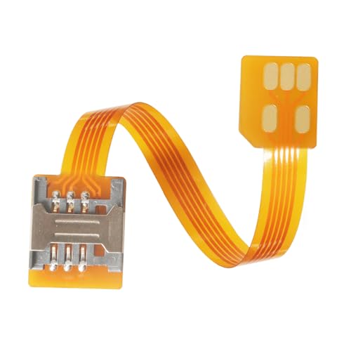 for CPE Wireless Routers Mini Walkman WiFi Devices, Micro to Mini Sim Card Extension Cable Adapter Extender FPC Cable Test Board Circuit Board Reader Length 5.9in/15cm