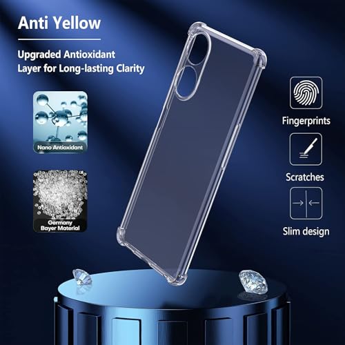 Image of Lustree Compatible with vivo Y100 5G Back Cover| Clear + TPU Case with 4 Corner Air Cushion Protection & Camera Protection | Slim& Stylus Cover for vivo Y100 5G