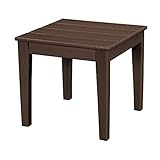 POLYWOOD Newport Side Table, Mahogany