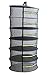 Trockennetz hängendes Drying Net von Heisenberg mit 6 Lagen, Ø 60 cm, rundum geschlossen mit Reißverschlüssen zum Trocknen von Kräutern und Pflanzenteilen