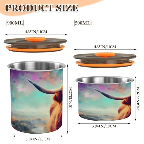 Envase hermético para café Blueangle acero inoxidable 500 ml miniatura 2