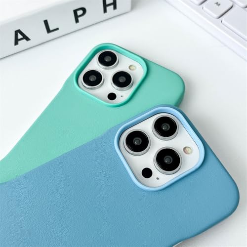 Coque iPhone 15 Pro Max fine en cuir PU anti rayure objectif - 2
