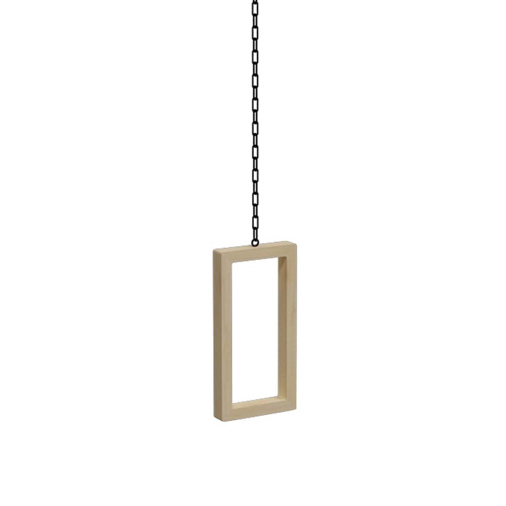 JKJZSALJ Wooden Adjustable Hanging Clothes Rack, Retail Clothes Display Hanger, Clothes Storage Racks, Ceiling-Mounted Clothing Racks, For Bridal Shops, Clothing Stores,Rectangular Log Color