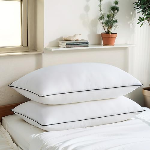 Acanva Bed Pillows King Size Set of 2, Fluffy 3D