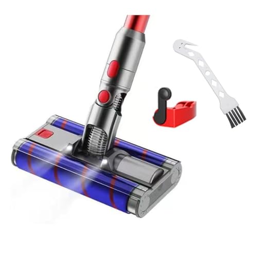 KADILRTV Cabezal De Aspiradora Eléctrico De Piso con Luces LED, Compatible con Dyson V7, V8, V10, V11 Y V15. Cepillo De Rodillo Doble Suave.