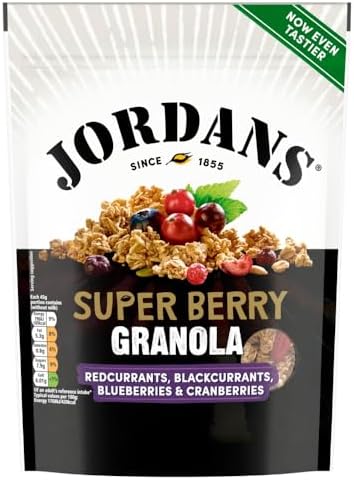 Jordans Granola Super Berry, Breakfast Cereal, High Fibre, 500 g