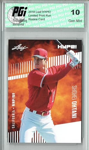 Shohei Ohtani 2018 Leaf HYPE #10 Just 5000 Ever Made Rookie Card PGI 10