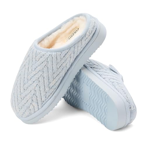 Image of Fireside by Dearfoams Women's Greta Genuine Shearling Clog Slippers, 100% Natural Suede Clogs for Outdoor & Indoor