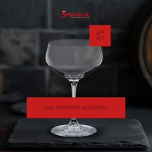 Spiegelau Prefect Coupette Cocktail Glasses, Coupe Martini Glasses, Stemmed Drinkware, European Crystal, Drinkware Glass Set of 4, 8.3 oz. - Thumbnail 6