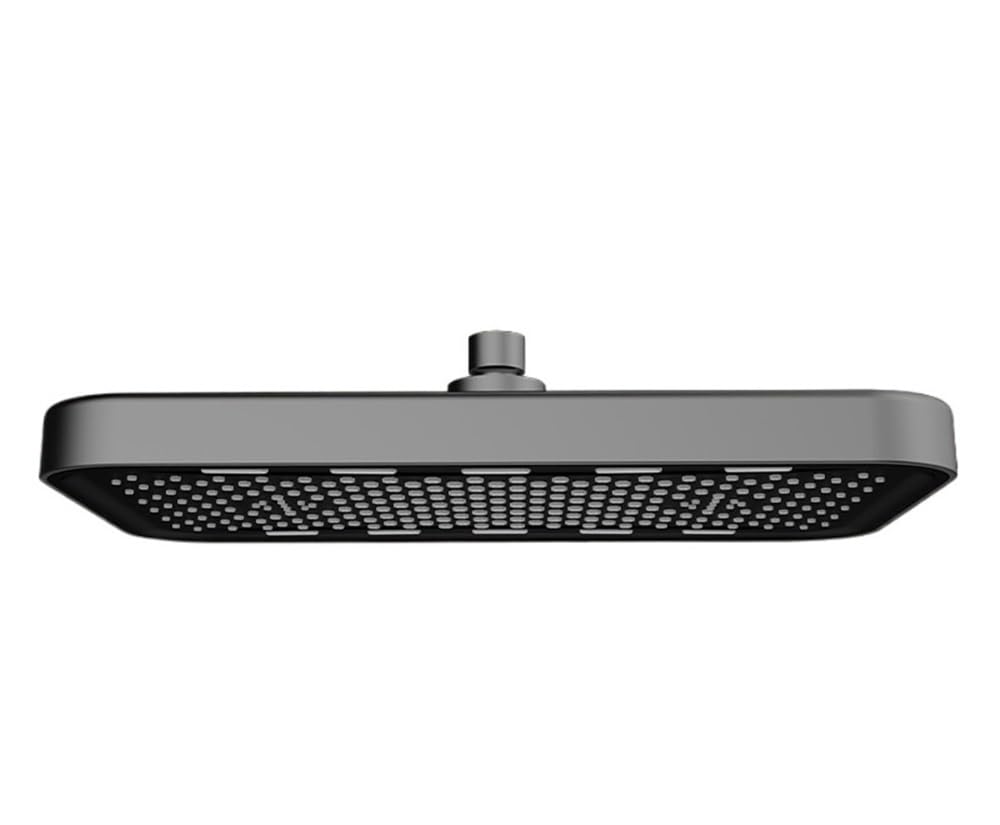 Pommeau de douche de luxe en finition chromée et grand ciel de pluie de 35,6 cm