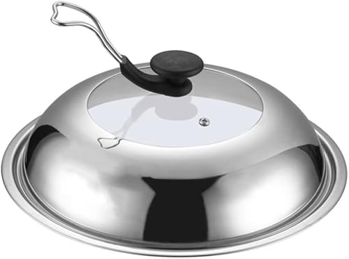 Tapa de olla de acero inoxidable, tapas de alimentos, tapa de olla universal, cubierta de mantenimiento fresco, tapa de utensilios de cocina de