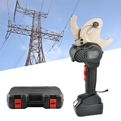 JKSVTF Cordless Cable Cutter Hydraulic Cable Cutter, Electric Wire Cutter Wire Cutting Tool with Alloy Steel Blade, for Copper Al Cable (50)