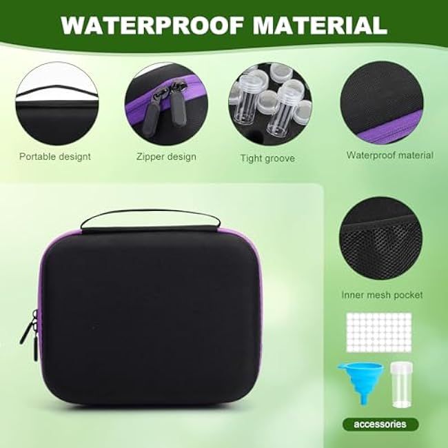 30 Slots Plant Seed Storage Containers, Seed Storage Organizer with Labels Funnels and Zipper Bags£¬Garden Seed Saving Box Suitable for Flower Vegetable Plants Garden Seeds