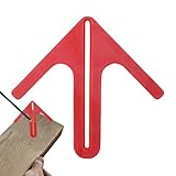 Lunaobrik Mittelpunkt Finder Werkzeug - Zentrierhilfe Für Präzise Positionierung - Handgefertigte Positionierhilfen Für & Holzhandwerk Mit Zentrierfunktion