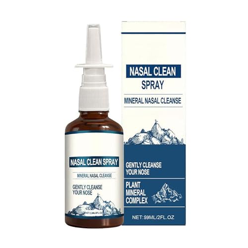 Saravyn Iodine Nasal Spray Powerful Nasal Cleanser & Sinus Protection 100% Natural Mineral Nasal Cleanse Care for Dry Air Travel & Daily Use (1pc)