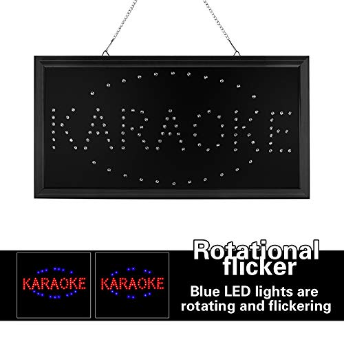 Chenxi Led Karaoke Neon Sign New 48X25 Cm Indoor Ultra Bright Flashing Customed Karaoke Store Led Sign (48 X 25 Cm, B) #TOP2