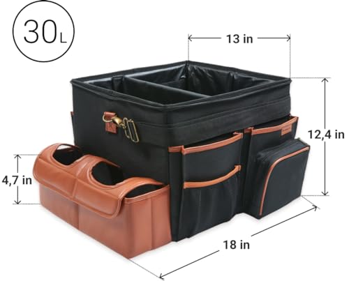 Owleys Car Organizer Back Seat Organizer Front Seat Car Caddy Backseat Storage Organizers Passenger Carseat Snack Box Automotive Rear Seat Kids