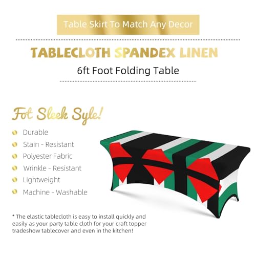 Nappe rectangulaire Palestine en élasthanne extensible EdWal de 1,8m