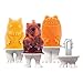 Tovolo Monsters Ice Pop Flexible Silicone Molds, 4 Monster Popsicle Characters, Dishwasher Safe - Set of 4
