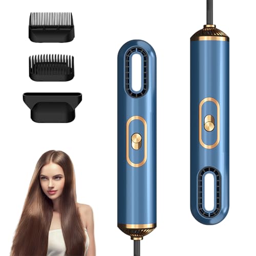 Bwaliffury Cepillo Secador de Pelo 1000W, Cepillo de Aire Caliente Set, Moldeador de Pelo, con Secador de Pelo, Cepillo Alisador, 3 Accesorios & 3 Temperaturas, para Seca, Alisa, Moldea, Volumen