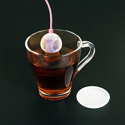 Filtro colador de infusor de té de silicona innovador en forma de buzo para hacer té en casa(pink) - Imagen 6