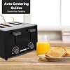 Courant Classic 4 slice Toaster with drop down crumb tray for easy cleaning Black