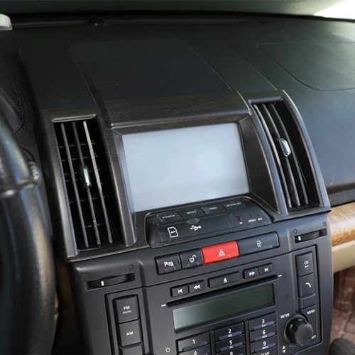 Abs chrome tela de navegação do carro quadro decorativo adesivo acessórios do carro para land ro-ver