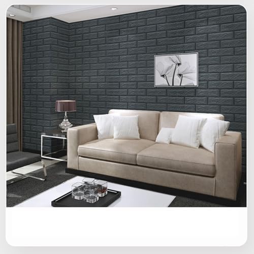 Paneles de ladrillo 3D autoadhesivos de espuma impermeable para pared de cocina 6