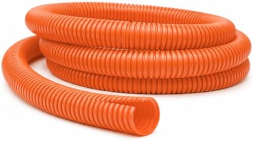 Kable Kontrol Colored Split Wire Loom Tubing 1” Inch 25 Feet Long - Orange Wire Conduit Cover for Cords - Corrugated Tubing and Protector for Automotive Wires – Durable Polyethylene