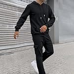 GOSEAGOTOFUN Mens Track Suits 2 Piece Set Athletic Jogging Gym Activewear Sweat Track Suits Sets Hoodie and Sweatpants Sets - Image 3