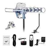 2021UPDATE!!!WA-2608 Digital Amplified Outdoor HDTV Antenna&60FT RG6 Coax Cable 150 Miles Range Wire