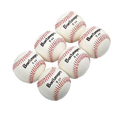 Bonlamepro Baseball And Softball White Pvc Sewing The Surface Layer Is Soft Safety Practice Ball Standard Size And Weight Intensive Exercises Especially Suitable For Children And Beginners #TOP21
