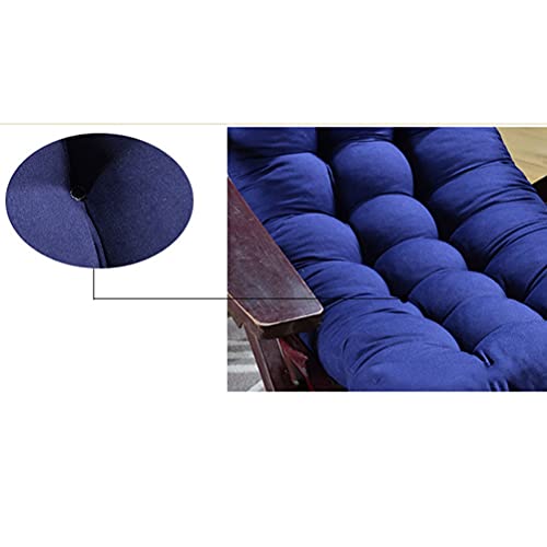 Sillón mecedor plegable gris con cojín de poliéster de 120 x 48 cm 3