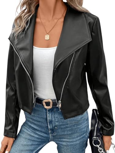 ジャケット・アウター ROUND SHORT SYNTHETIC LEATHER JACKET wildworld-retro-pilot-short-