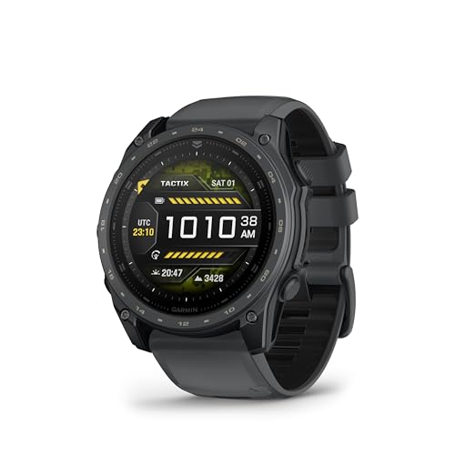 Image of Garmin tactix 8 - 51mm Cerakote, Premium Tactical GPS Smartwatch, AMOLED Display, Applied Ballistics Solver, Slate Gray Premium Cerakote Coating