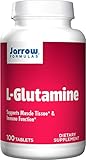 Jarrow Formulas L-Glutamine 1000 mg - Amino Acid Supplement - Supports Muscle Tissue, Immune Support &amp; Metabolism - 100% L-Glutamine - 100 Servings (Easy-Solv Tablets)