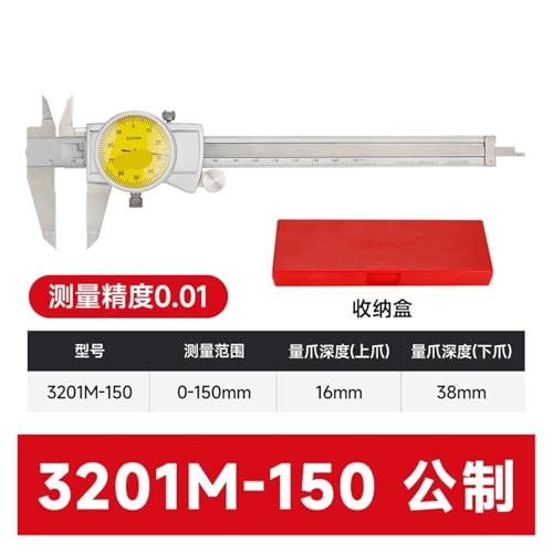 Calibrador con reloj 150/200/300MM acero inoxidable con rodillo miniatura 2