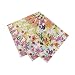 Talking Tables Floral Fiesta Amuse Bouche Floral Canape Napkins for a Tea Party, Birthday or Luau Party, Multicolor (40 Pack)
