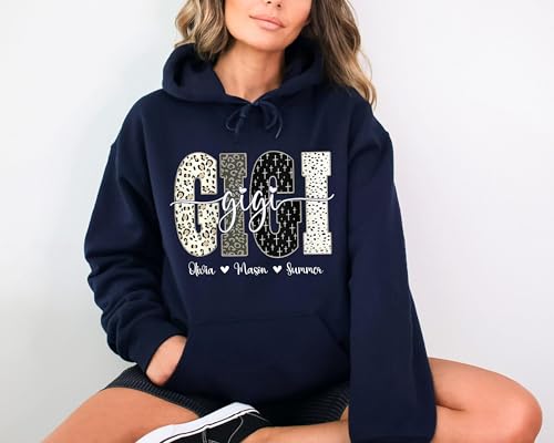 NAZENTI Custom Mimi Sweatshirt with Kids Names, Mimi Shirts for Women, Mothers Day Shirts, Grandma4