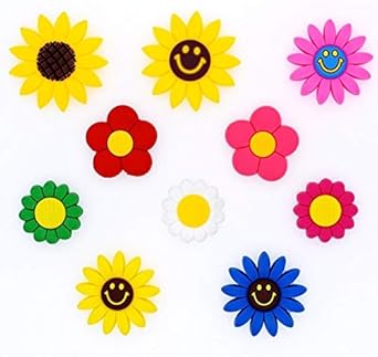 sunflower croc charms