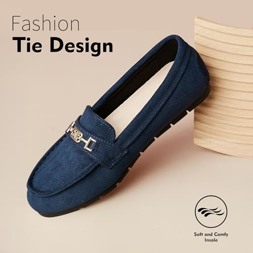 Image of Loafers for Women Comfortable Slip On Flats with Memory Foam Insole for Daily Wearing