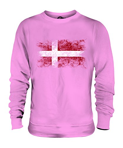 Sweat-shirt Danemark drapeau délavé Candymix un cadeau unisexe original