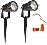 Youngine 12V Outdoor LED Lawn Light Lamps Landscape Spotlight 5W COB Garden Patio Wall Yard Path Dec