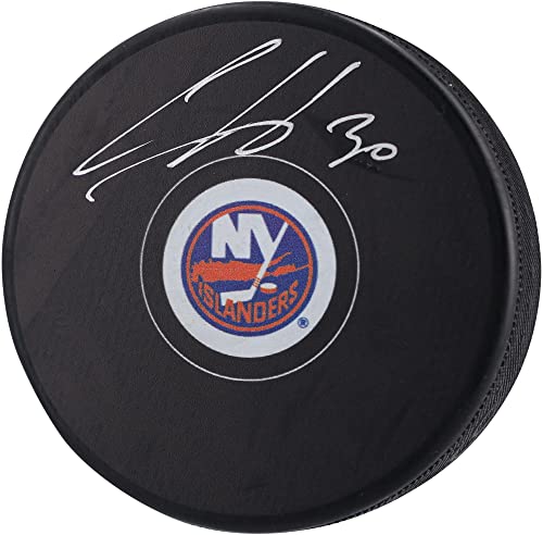 Ilya Sorokin New York Islanders Autographed Hockey Puck - Autographed NHL Pucks
