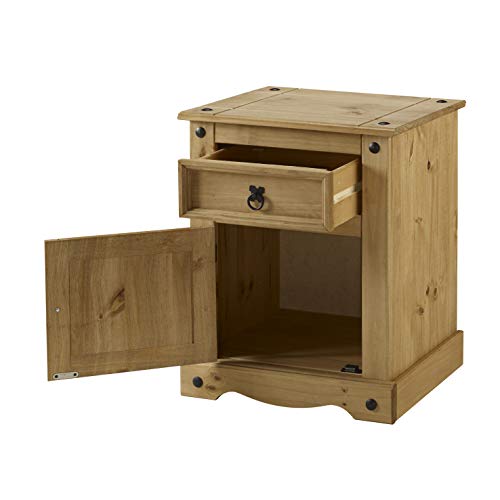 Mercers Furniture Corona 1 Door 1 Drawer Bedside