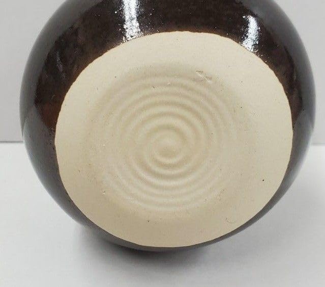 茶道具 茄子茶入 仕服・宝入波上梅緞子 お稽古用の茶入にいかがですか