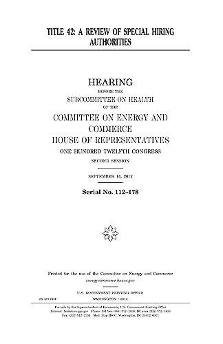 Title 42 : a review of special hiring authorities